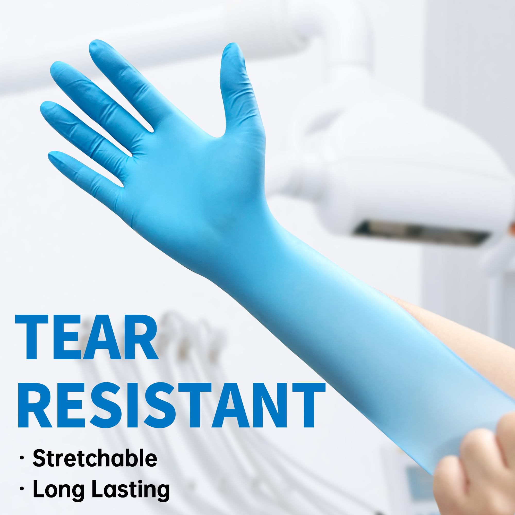 Exam Glove Nitrile - Mavi Nitril Tek Kullanımlık Muayene Eldivenleri,