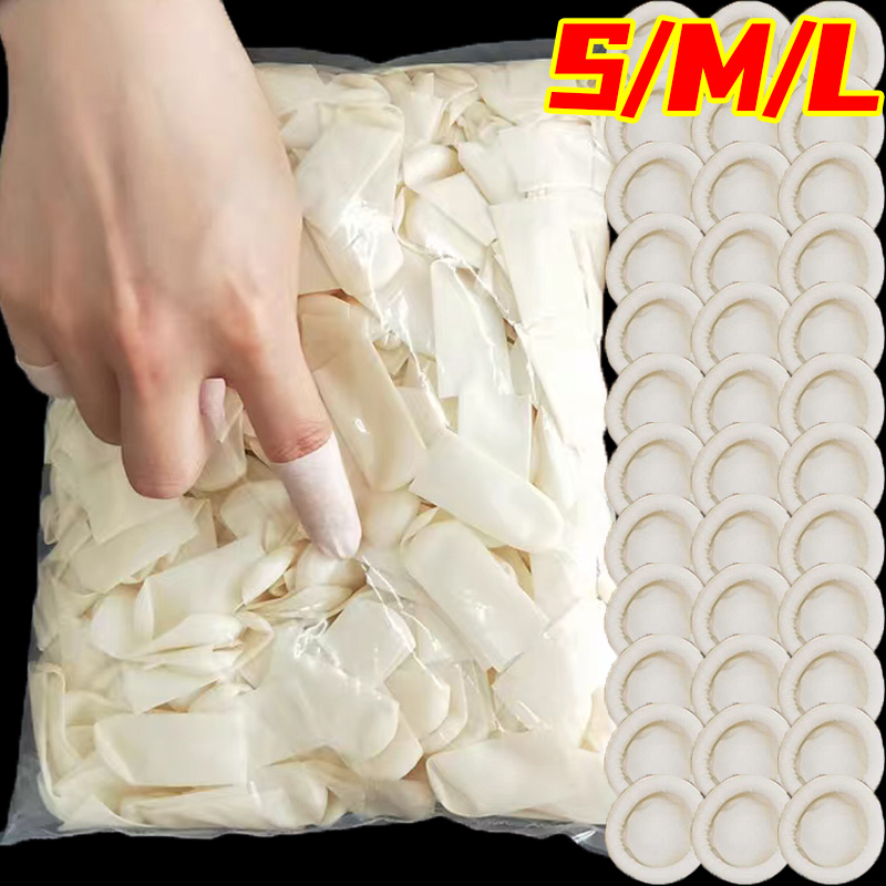 Rubber Glove Cleaning - 50-200 adet kaymaz Parmak Kapak Tek