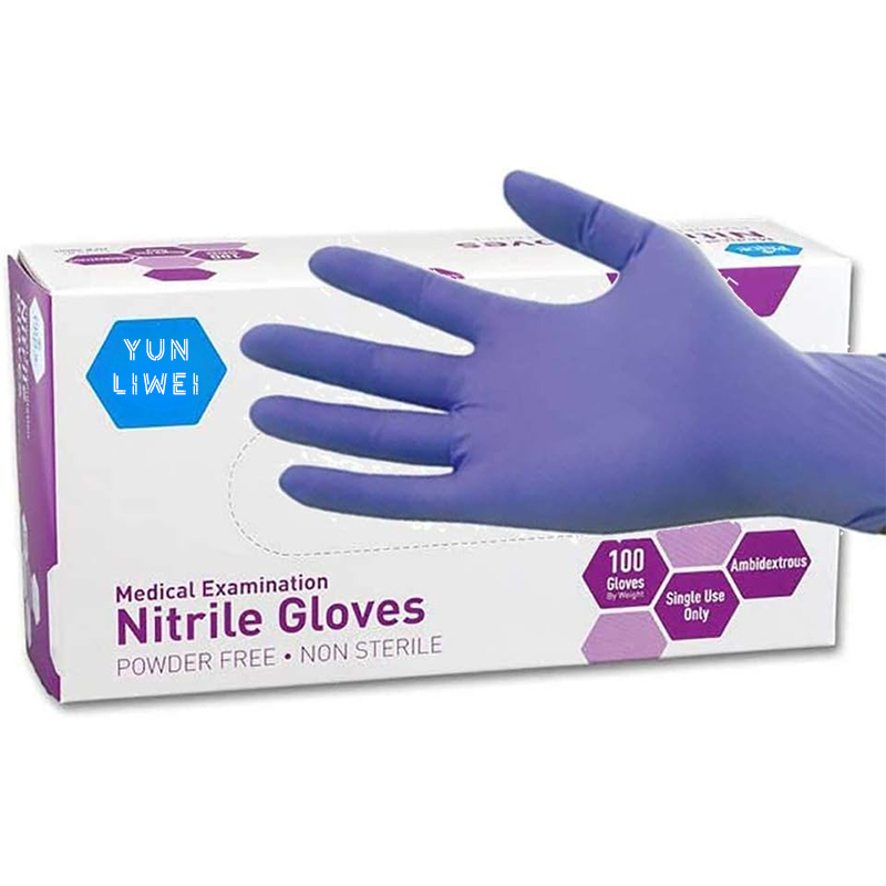 Exam Glove Nitrile - Yumuşak Mor Nitril Eldivenler Tek Kullanımlık