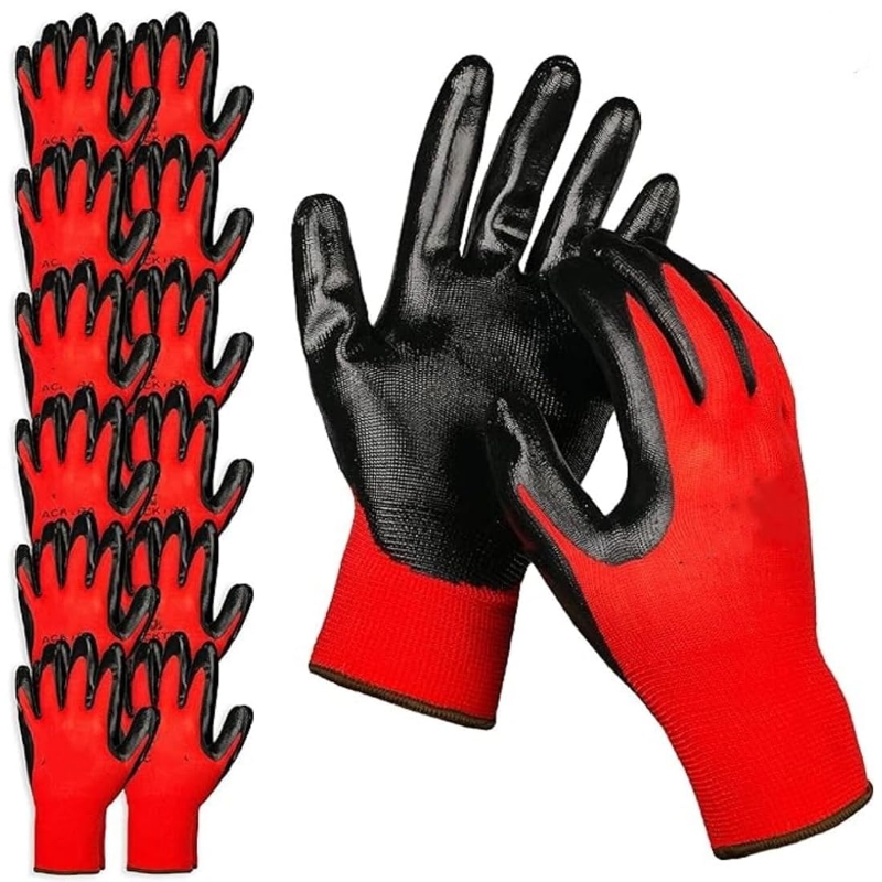 Nitrile Mechanic Glove - 4/20 adet nitril kaplamalı güvenlik iş