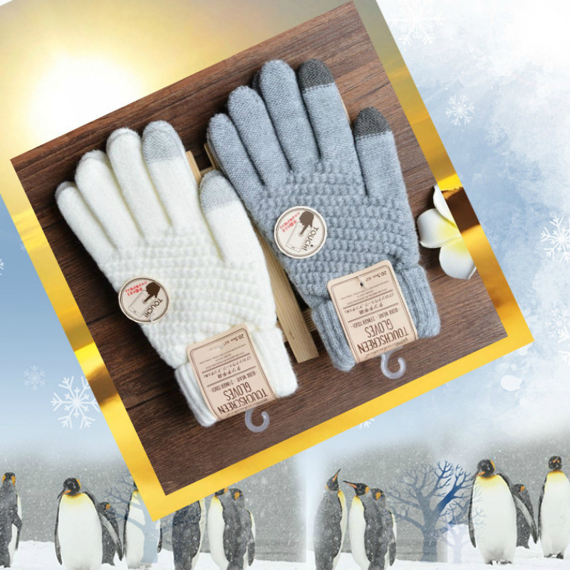 Magic Touch Glove - Sonbahar kış yeni tavşan saç çift