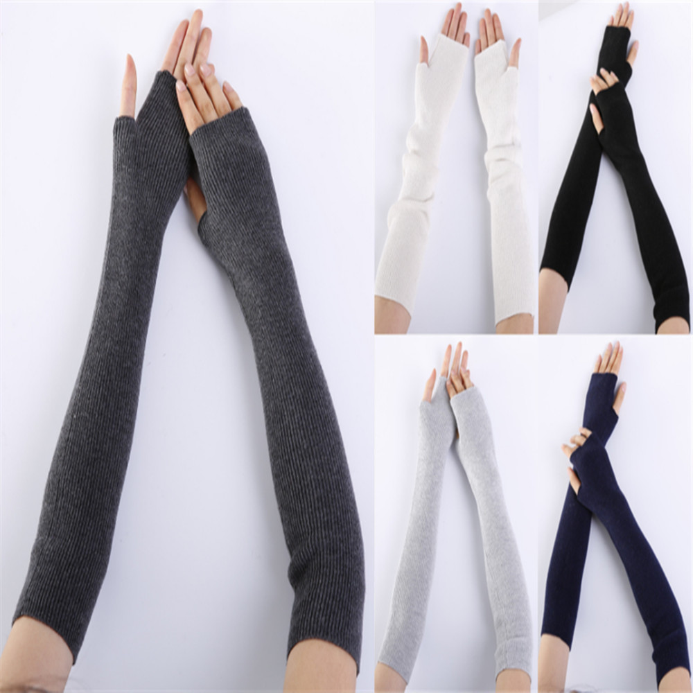 Fingerless Glove Knit - Unisex Bay Bayanlar Parmaksız Eldiven Kol