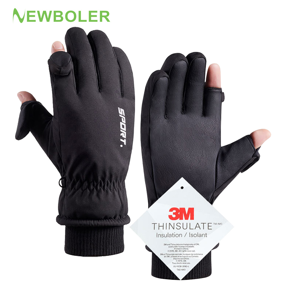 Ski Glove Waterproof - Açık kış bisiklet eldiveni dokunmatik ekran