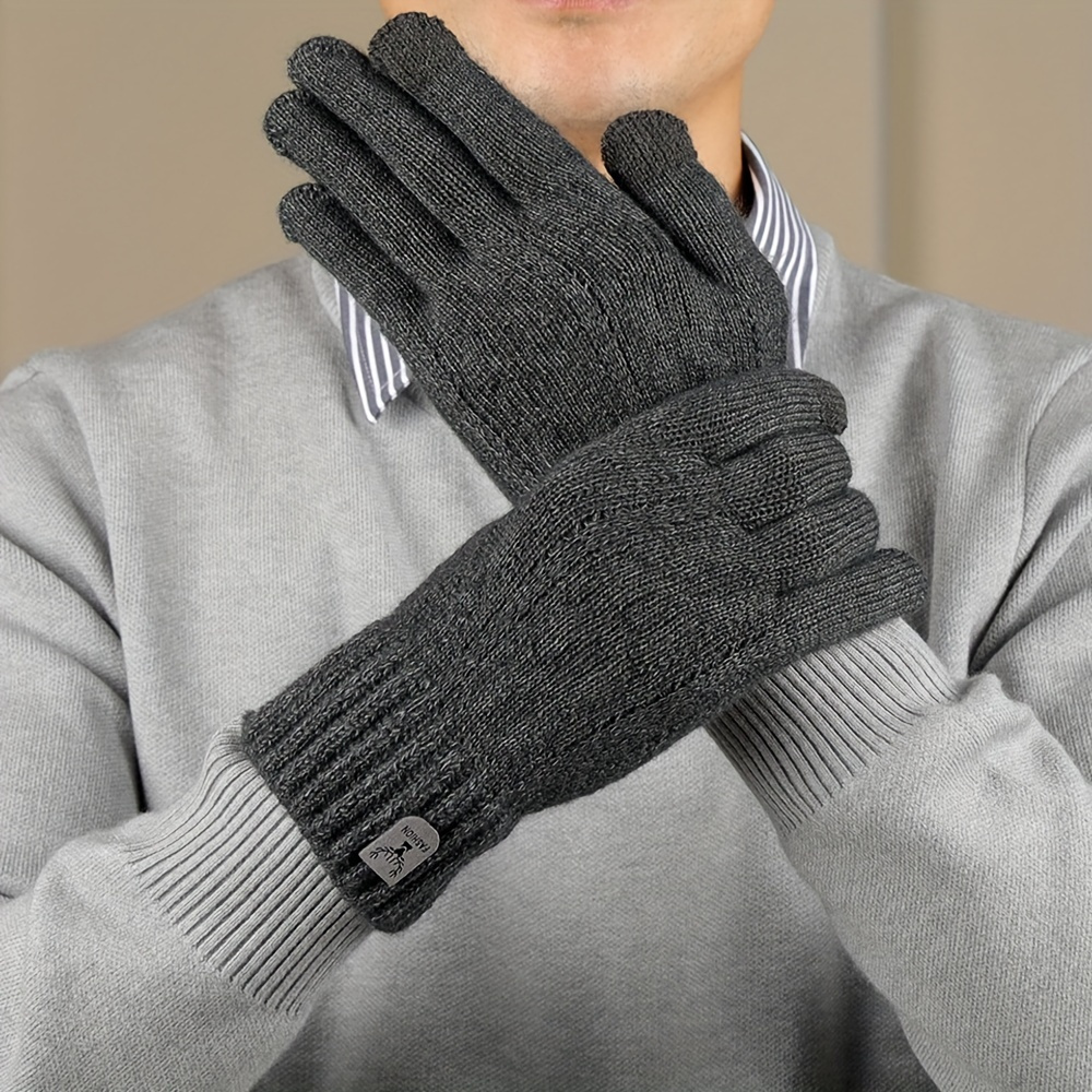 Wool Glove Lined - Kışlık Yün Astarlı Kadın Sıcak Eldivenleri,