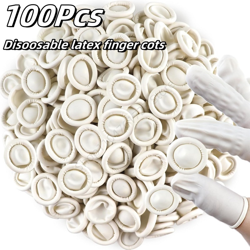 Latex Disposable Glove - 100 adet tek kullanımlık parmak koruyucu