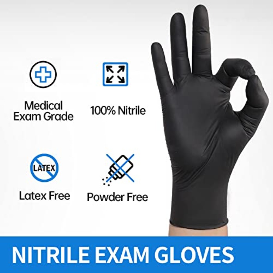 Tıbbi Siyah Nitril Muayene Eld - Exam Glove Nitrile incelemesi ve fiyatı