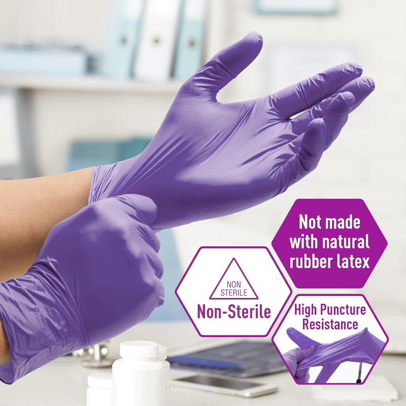 Yumuşak Mor Nitril Eldivenler  - Exam Glove Nitrile incelemesi ve fiyatı