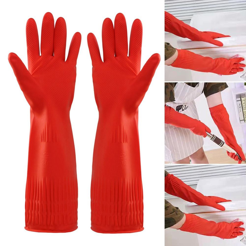 Ekstra uzun manşetleri ile 1 ç - Dish Glove Rubber incelemesi ve fiyatı