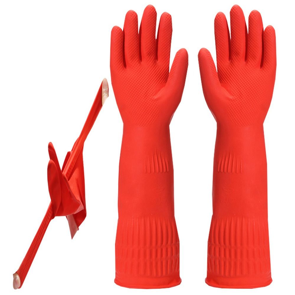 Ekstra uzun manşetleri ile 1 ç - Dish Glove Rubber incelemesi ve fiyatı