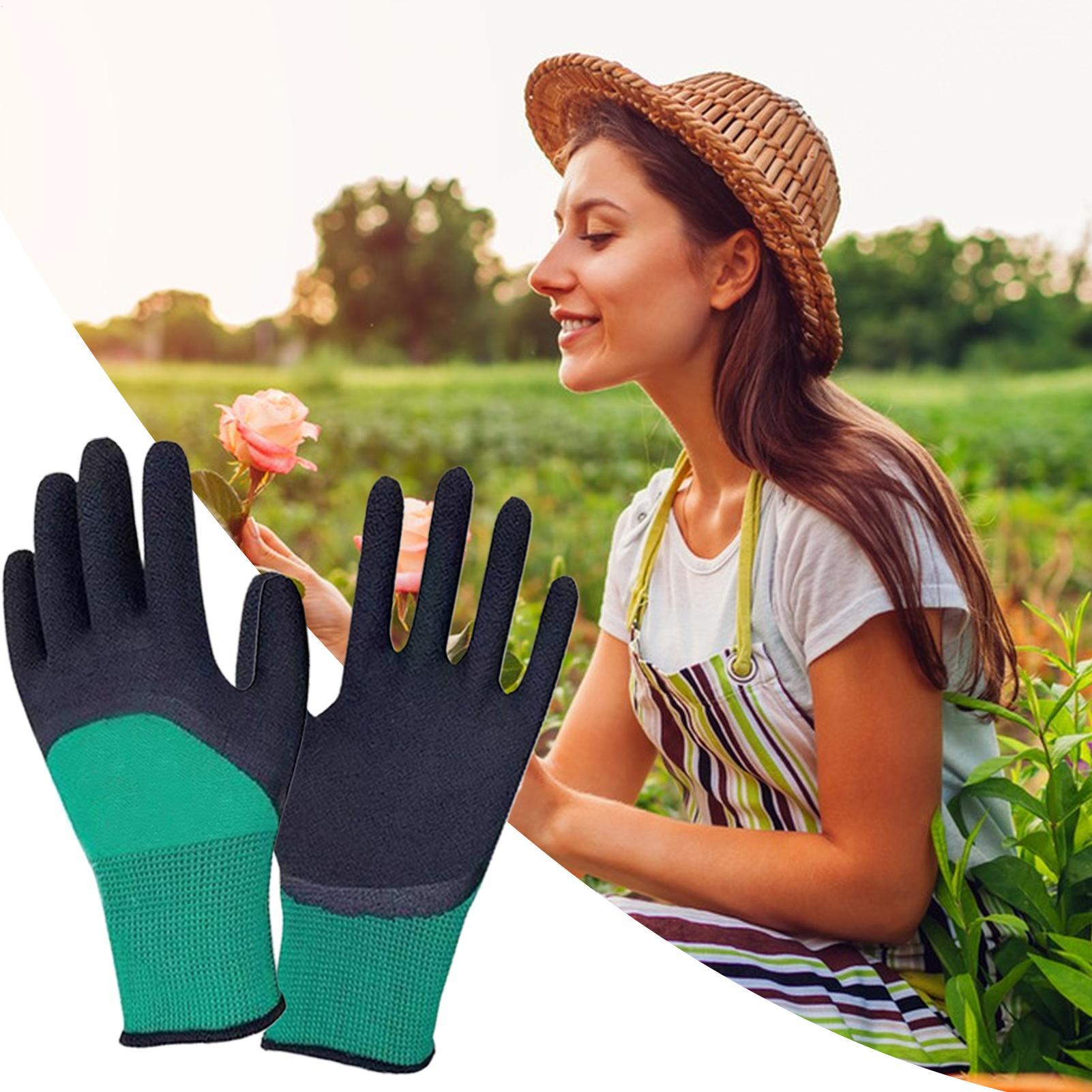 1 çift bahçe eldiveni kauçuk s - Gardening Glove Waterproof incelemesi ve fiyatı