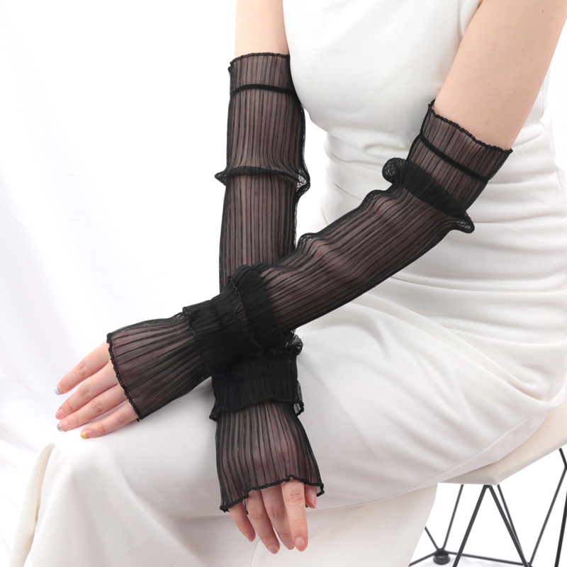 1 çift Buz Ipek Uzun Kollu Gün - Fingerless Glove Knit incelemesi ve fiyatı
