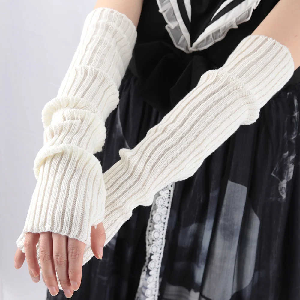 2025 Yeni 52cm Kadın Örgü Kol  - Fingerless Glove Knit incelemesi ve fiyatı