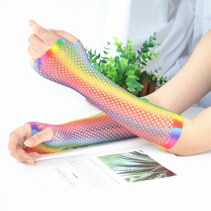 1 Çift Kadın Uzun File Eldiven - Fingerless Glove Knit incelemesi ve fiyatı