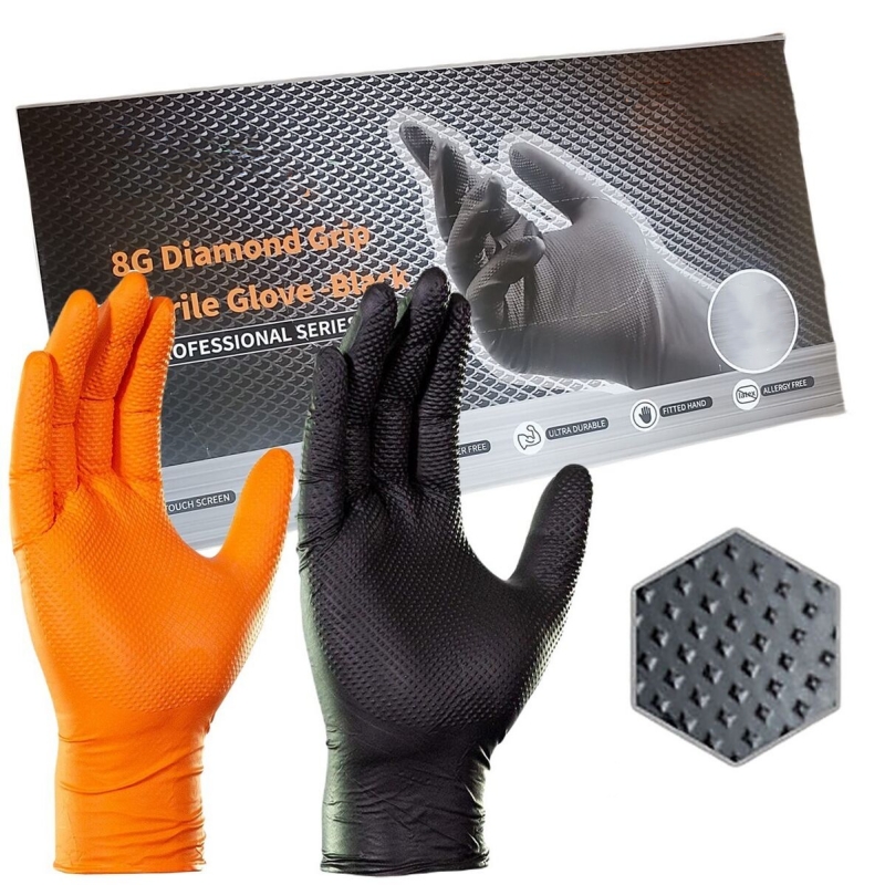 8 Mil Kalınlığında Ağır Hizmet - Nitrile Mechanic Glove incelemesi ve fiyatı